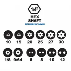 Channellock 131CBTP - 13 in 1 Tamperproof Ratcheting Multi Bit